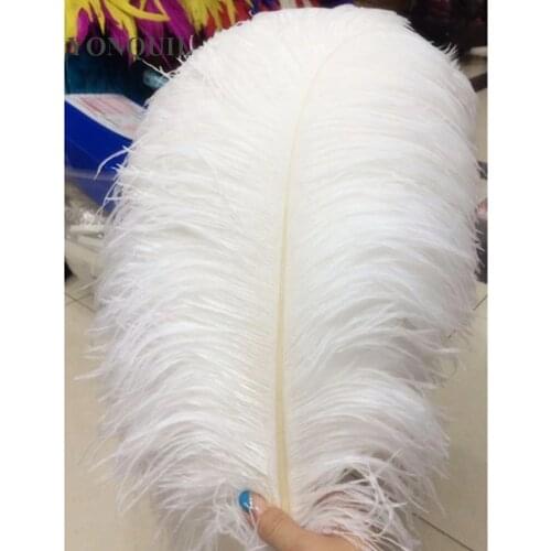 White And Black 16"-18"/40-45CM Ostrich Feathers Plumage Flapper Dresses For Craft Hats Cloth Wedding DIY Accessories 50Pcs/Lot