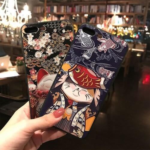 Phone Case for Samsung S10e S8 S9 S10 S20 Ultra Plus Note 8 9 10 Plus Soft Back Covers Capa 3D Embossed Cases Cute Matte Coque