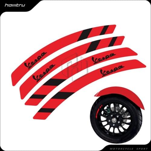 Motorcycle Wheel Decal Rim Reflective Sticker Case for Vespa Sprint GTS 50 125 150 250 300 Super