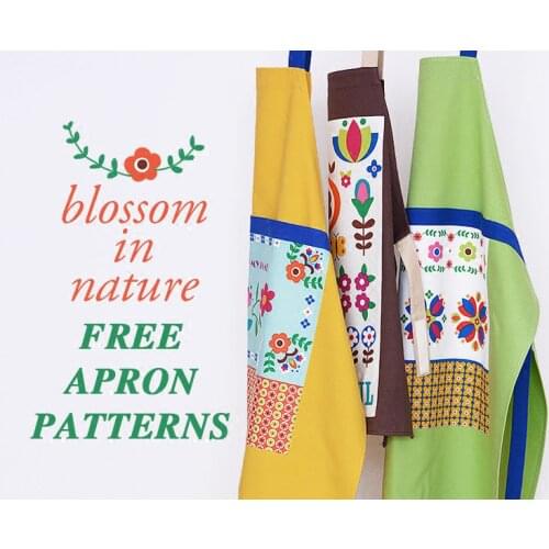 Cooking Apron Household Pure Cotton Parent-Child Children Flower Shop Apron Creative Idyllic Simple Cute