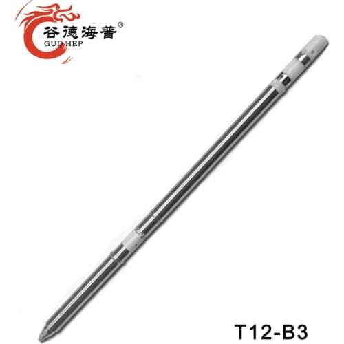 GudhepT12 Tip T12-B3 Welding Tips T12 Soldering Iron Tips for Hakko FM203 951 DIY T12 Soldering Rework Station FM2027 Handle
