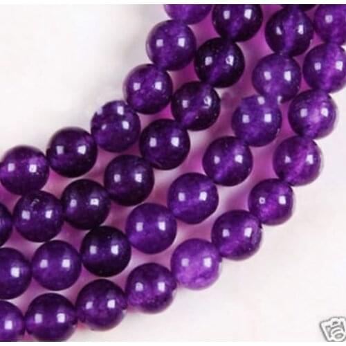 NEW 6mm Russican Amethyst Round Gemstone Loose Beads 15 AAA sf