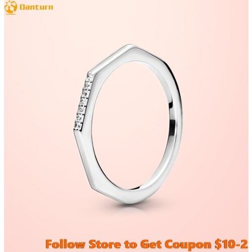 925 Sterling Silver Women Rings Multifaceted Rings Geometric for Women Jewelry Anniversary