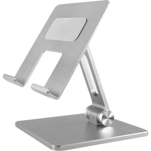 Tablet Stand,Tablet Holder Adjustable Foldable Eye-Level Aluminum Solid Up to 15-in Tablets Holder for iPad Pro Stand