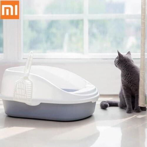 Xiaomi Portable Cat Litter Bowl Toilet Bedpans Large Middle Size Cat Excrement Training Sand Box With Scoop For Pets Kitty