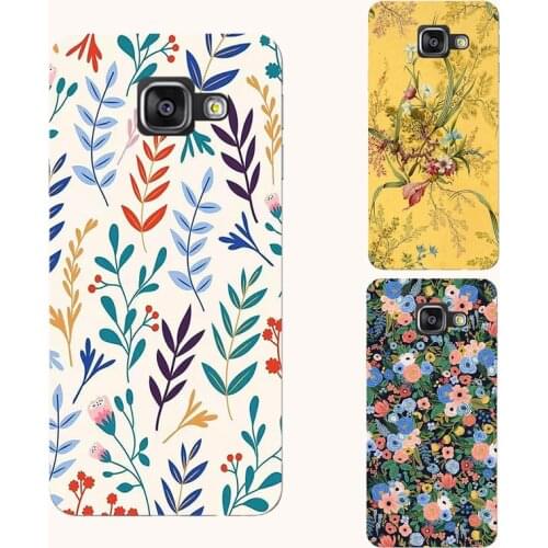 Flower butterfly silicone phone case For Samsung Galaxy J1 J3 J5 J7 Metal A3 A5 A7 2016 2017 Colorful floral leaves phone cover