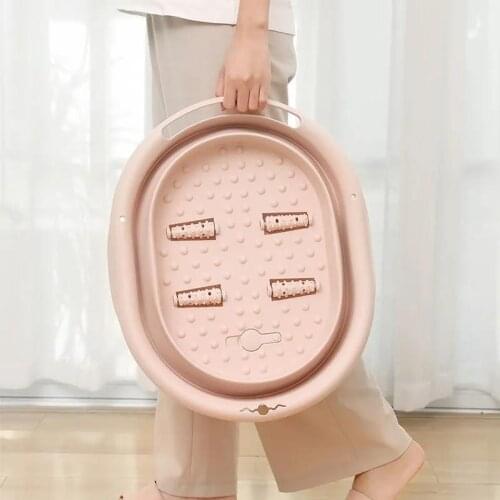 Foldable Foot Bath Household Health-care Foot Bath Dormitory Plastic Portable Foot Bath Bucket