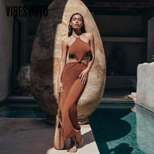 Летние платья миди VIBESootd China At AliExpress