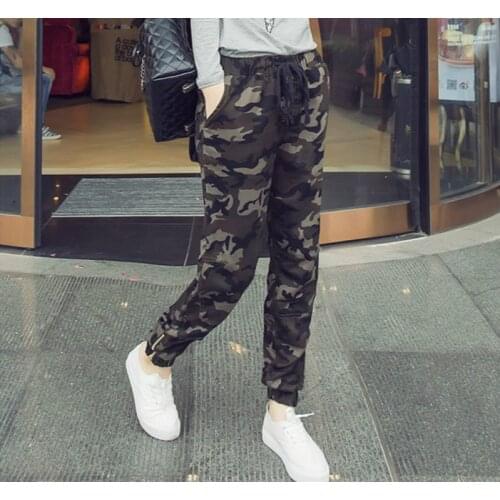 Zoulv 2021 Spring and Autumn Pants Woman Military Pants High Quality Casual Pants Camouflage Pants High Quality for Women