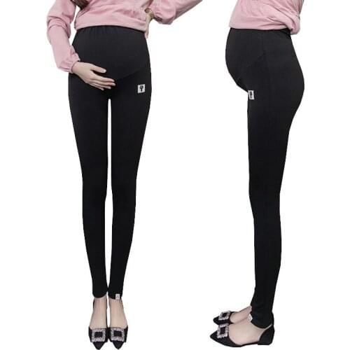 Plus Size Winter Velvet Pregnancy Leggings Pants For Pregnant Women Maternity Leggings Warm Clothes Thickening Trousers Clothing