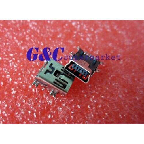 100PCS Mini USB SMD 5-Pin Female Mini B Socket Connector diy electronics