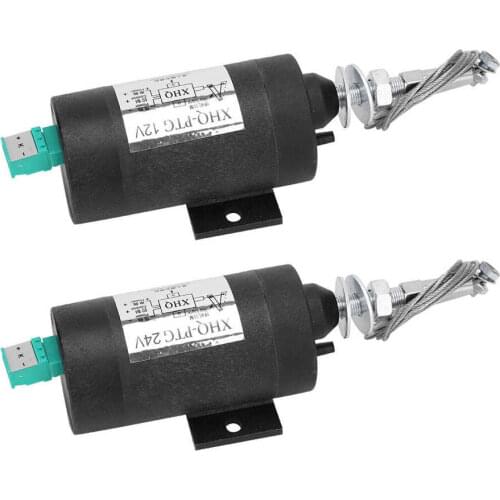 DC 12V 24V Diesel XHQ-PTG Shutdown Solenoid Valve Flame Extinguisher Control Shut Off Engine Accessories Flame Out Fuel Switch