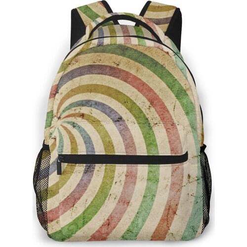 2021 OLN Travel Backpacks Retro Sunbeam Background Girl Backpack For Women Large Capacity School Bag For Teenage