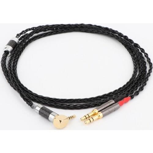 Preffair 8 Cores Headphone Earphone Cable For Denon AH-D600 D7100 Hifiman Sundara Ananda HE1000se HE6se he400
