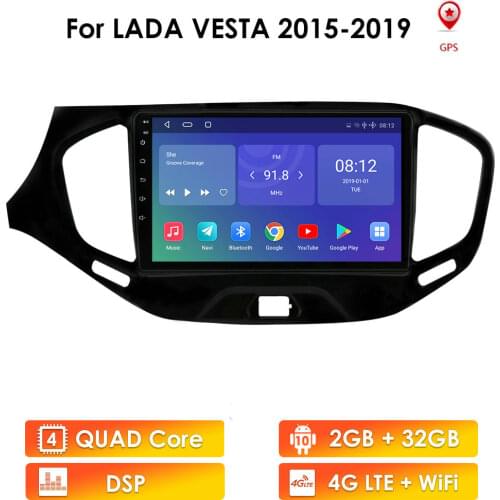 OSSURET Car Radio for LADA Vesta Cross Sport 2016 - 2019 Multimedia Video Player GPS Navigation Android WiFi Auto 9INCH Radio