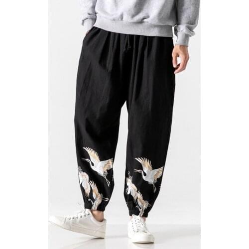 Fashion Harem Pants Men‘s Harajuku Style Sweatpants Men Cotton Linen Trousers Women Hip Hop Jogging Pants Big 5XL Dropshipping