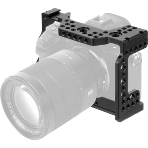 C-A73 Camera Cage for Sony a7iii A7R3 A7M3 Camera Rig Standard Arca-Style Quick Release Plate with Top Handle Grip Sony A7III