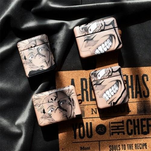 Hot Anime Jujutsu Kaisen Satoru Gojo Comics Earphone Case For Airpods 2 1 Pattern Soft TPU Headphone Cover For Airpods Pro 3