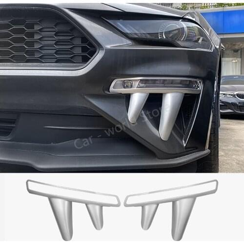 For Ford Mustang Fog lamp Modification Fangs Modeling Fit Mustang 2018-2020 Fog lamp decoration Car styling