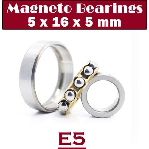 E5 Magneto Bearing 5*16*5 mm ( 1 PC ) Angular Contact Separate Permanent Motor Ball Bearings EN5 FB5