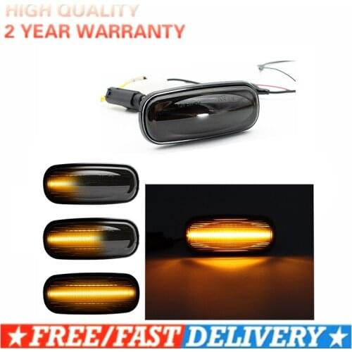 LED Side Marker Light Repeater Indicator Lamp 2X Amber For Land Rover Land Rover Discovery 2 99-04 Defender Freelander 1 02-05