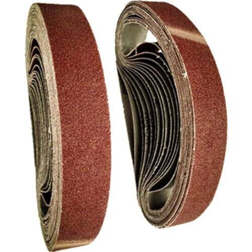 Hot XD-18Pcs Alumina Abrasive Belt 533X30 Brown Corundum Annular Abrasive Belt KX167 Abrasive Belt