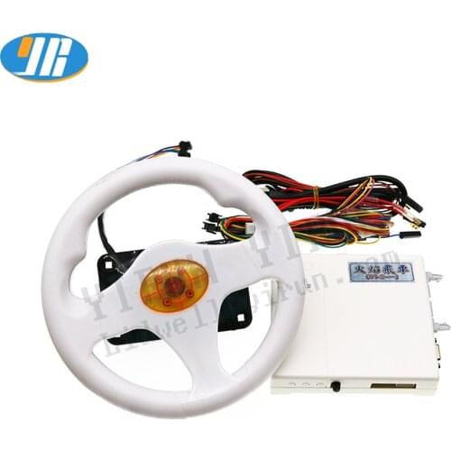 New 31 in 1 racing car game pcb FIRE CAR video game board with steering wheel Wire harness for Childrens game machine