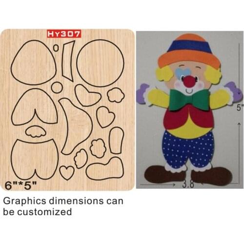 Clown cutting dies 2019 die cut & wooden dies Suitable for common die cutting machines on the marke