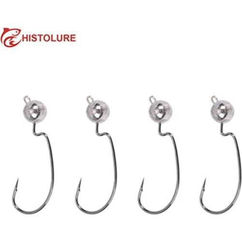 Jig head hook 3.5g 5g 7g fishing hook crank hook lead Jig lure hard baits soft worm fishing tackle accessories