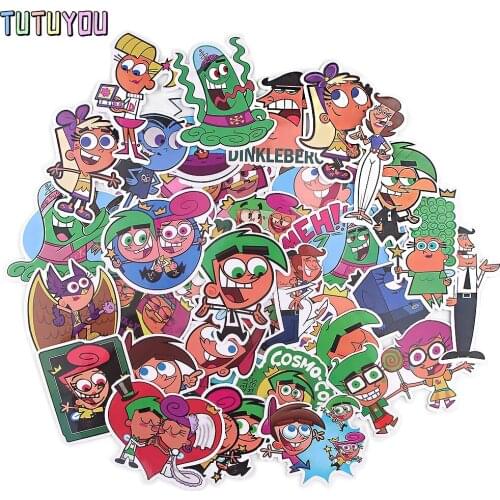 PC1736 38pcs/set Funny Cartoon Scrapbooking Stickers Decal For Guitar Laptop Luggage Car Fridge Graffiti Sticker