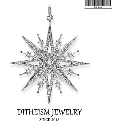 Royal Star Pendant, 2020 Summer Brand New Fashion Jewelry 925 Sterling Silver Bohemia Gift For Women Fit Necklace