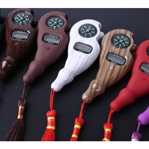 Portable Handheld Tassel Digital Beads Counter Finger Game Toy Manual Reset Decompression Relaxation Tool for Meditation