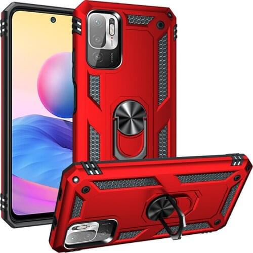 Shockproof Stand Holder PC+ TPU Case for Xiaomi Poco X3 NFC F3 M3 Pro 5G 11 Redmi Note 10 9 Pro Max 9C 9A 9S Cover