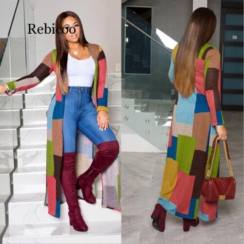 Женские длинные плащи Rebicoo China At AliExpress