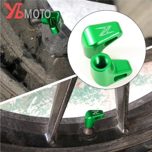 Top Motorcycle Aluminum AccessoriesTire Valve Cover Cap For Kawasaki Z900 2017-2020 2021 Z400 Z750 Z800 Z1000 Z650 Z250