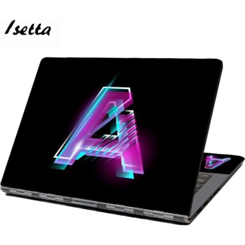 ABC Letter Body Protector Sticker Decal Full Protective Laptop Cover Skin for 13.3 15.6 Inch HP Dell Lenovo Asus Acer