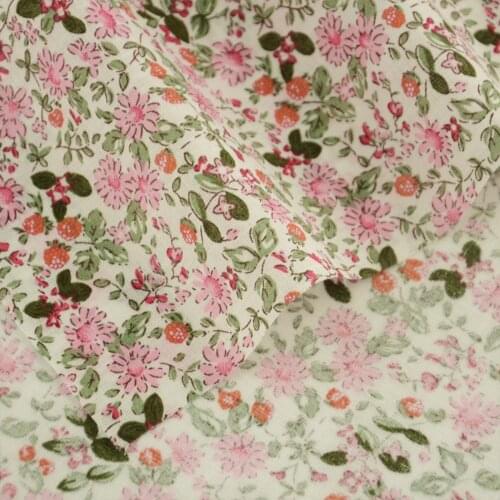 100% Cotton Fabric Patchwork Lovely Little Flowers Designs Tecido Fabrics Doll Clothing Fat Quarter Beginners Practice Sewing