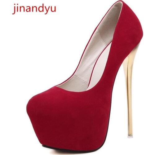16cm High Heels Sexy Shoes Platform Heels Size 10 Pumps Dress Women Red Black Nightclub Stripper Heels Party Shoes for Women