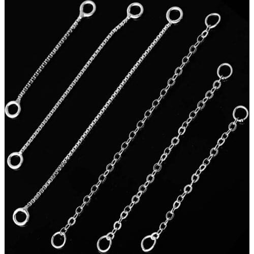 2pcs High Quality 925 Sterling Silver Ear Line Silver Jewellery Making Findings Chain DIY Earrings Thread Accessories Wholesale