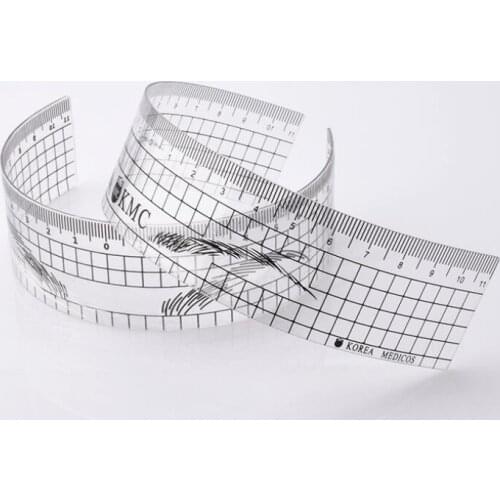 20Pcs Microblading Eyebrow Stencils Permanent Makeup Supplies Shaper Ruler Measure Reusable Eyebrow Ruler Tools for Beginner