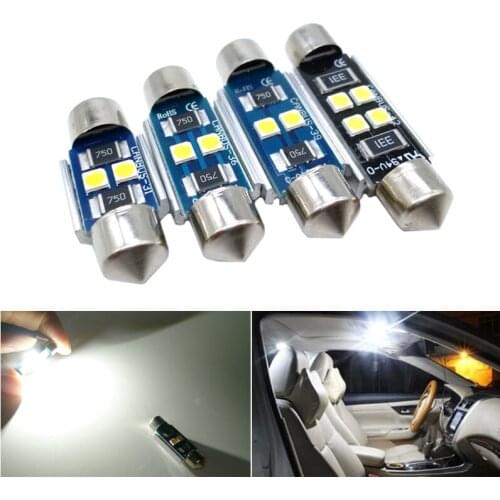 2x Canbus C5W LED Festoon Dome Reading License Plate Lights For Hyundai Solaris Getz Accent Sonata Tucson Santa Fe Elantra