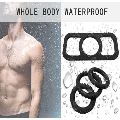 4pcs Silicone Cock Rings Delay Ejaculation Penis Ring Reusable Penis Erection Cock Ring Durable Rubber Rings Sex Toys for Men