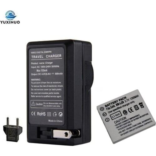 1200mAh DB-L20 DBL20 DB-L20AU DB-L20A Battery + AC Charger for Sanyo Xacti VPC-C4V CG9 C1 CA6OR CA65 CA8 CA9 CG6 CG65 E1 E2 E6