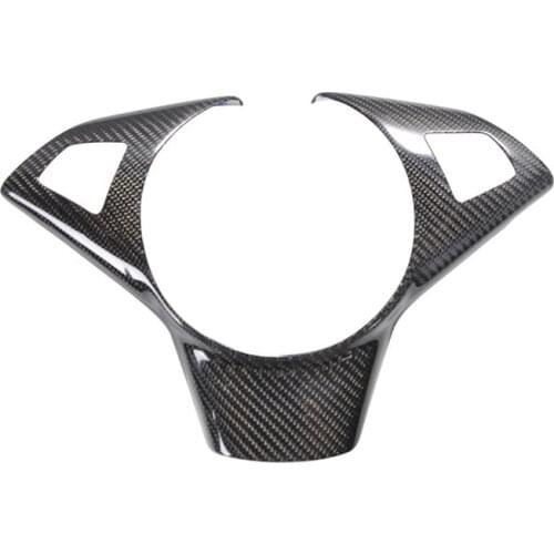 For BMW E60 M5 Car Accessoires M5 E60 Real Carbon Fiber Interior Steering Wheel Trim Handle Decoration Sticker Cover