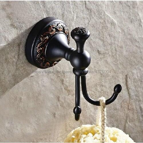 Oil Rubbed Bronze Coat Hook Bathroom Hardware Wall Mounted Bathroom Hanging Hook Bathroom Hardware Nba467