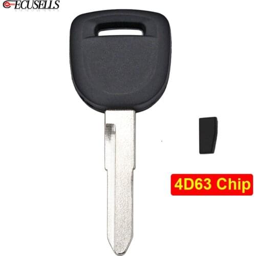 Transponder Remote Key Shell Case Housing with Blank Blade Chip 4D ID63 4D63 Chip Uncut Blade for Mazda 2 3 5 6 MX5 RX8 Tribute