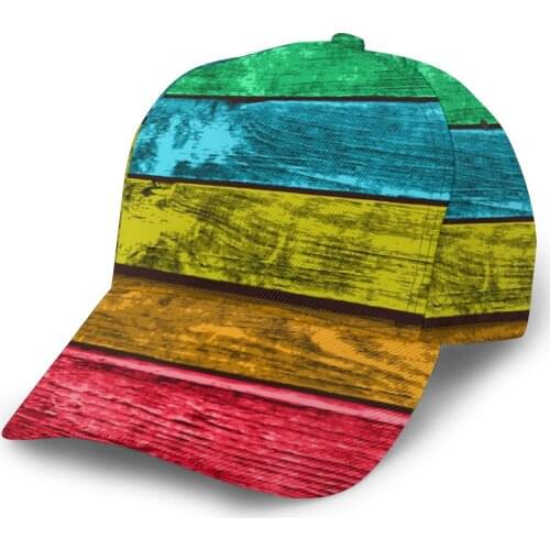 CINESSD 2020 New Baseball Cap Fishing Caps Men Outdoor Hunting Hat Hiking Hat Colorful Wooden Planks