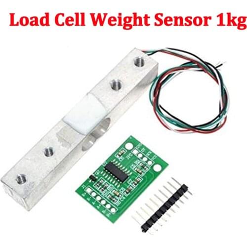 Load Cell Weight Sensor 1KG with HX711 Module Electronic Scale Aluminum Alloy Weighing Pressure Sensor
