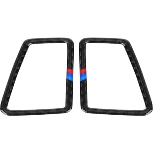 For BMW E90 E92 E93 3 Series(2005 - 2012) Carbon Fiber Interior Car Air Vent Cover Trim Sticker