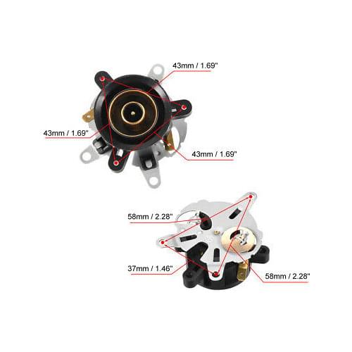 Electric Kettle Thermostat, Dia. 8mm Temperature Control with Tip Top Base Socket 43 x 43 x 43mm